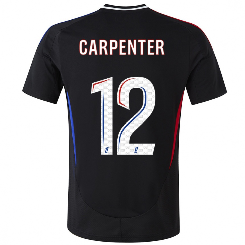 Women Football Ellie Carpenter #12 Black Away Jersey 2024/25 T-Shirt Australia