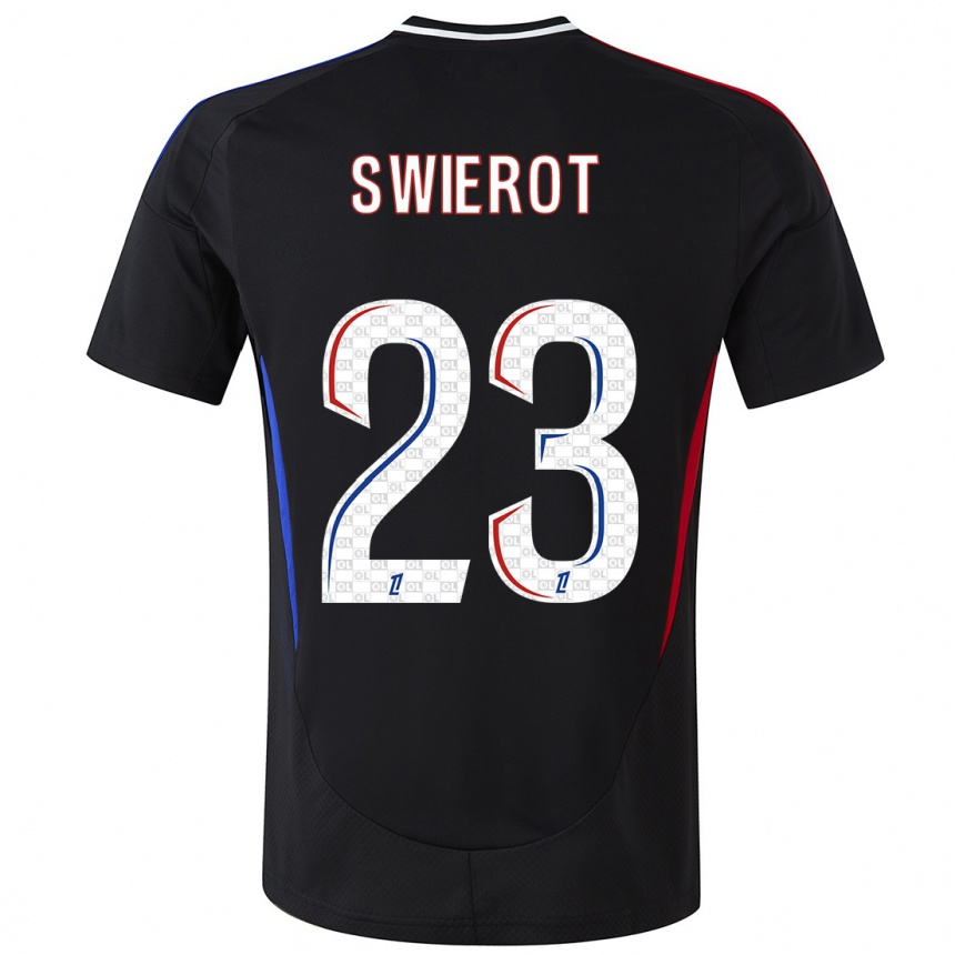 Women Football Julie Swierot #23 Black Away Jersey 2024/25 T-Shirt Australia