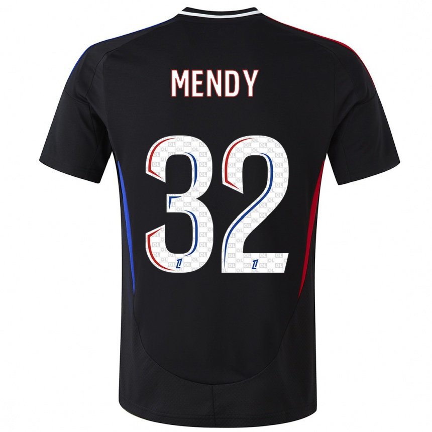 Women Football Maeline Mendy #32 Black Away Jersey 2024/25 T-Shirt Australia