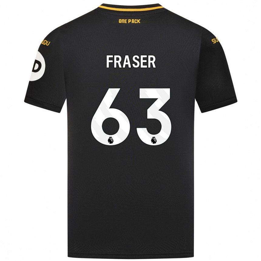 Women Football Nathan Fraser #63 Black Away Jersey 2024/25 T-Shirt Australia