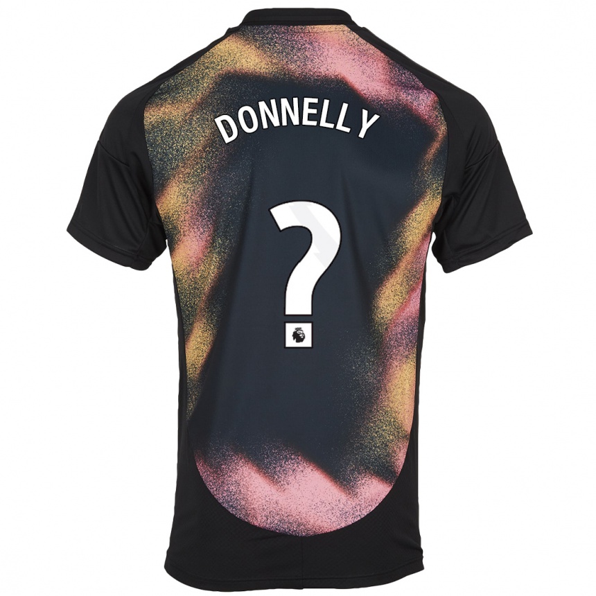 Women Football Ryan Donnelly #0 Black White Away Jersey 2024/25 T-Shirt Australia