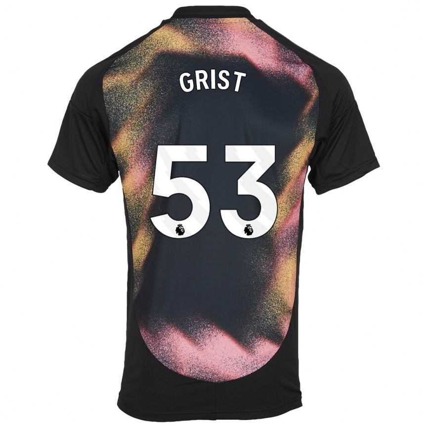 Women Football Ben Grist #53 Black White Away Jersey 2024/25 T-Shirt Australia