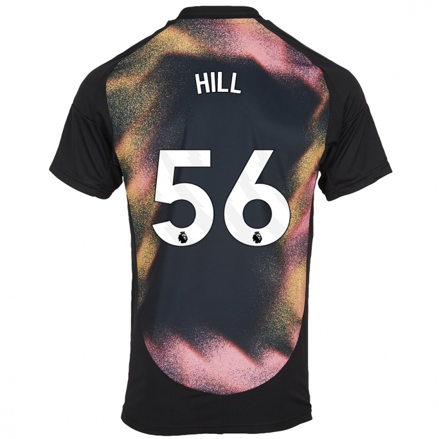 Women Football Deniche Hill #56 Black White Away Jersey 2024/25 T-Shirt Australia