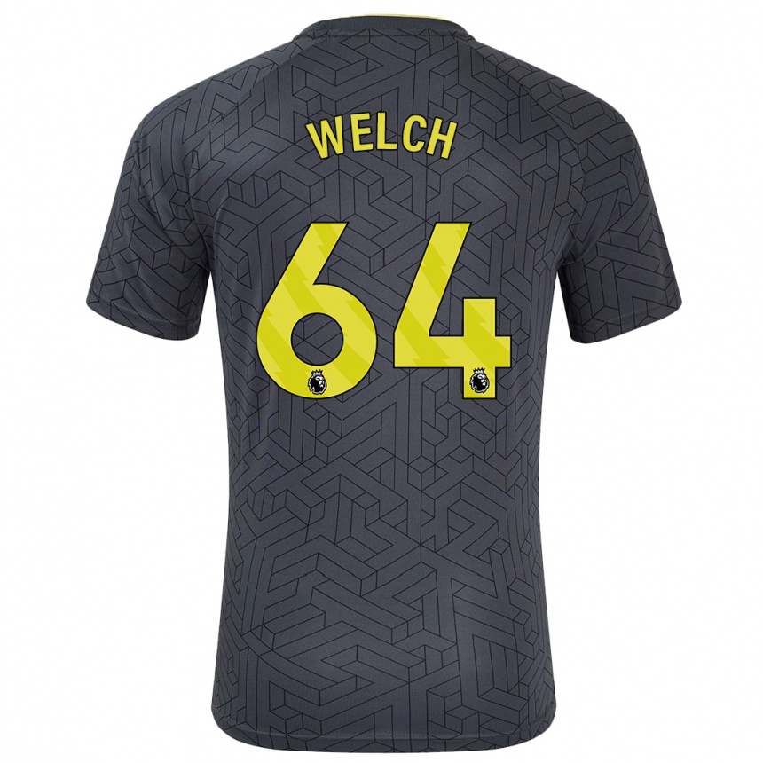 Women Football Reece Welch #64 Black Yellow Away Jersey 2024/25 T-Shirt Australia