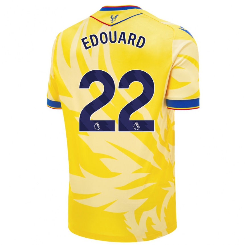 Women Football Odsonne Edouard #22 Yellow Away Jersey 2024/25 T-Shirt Australia