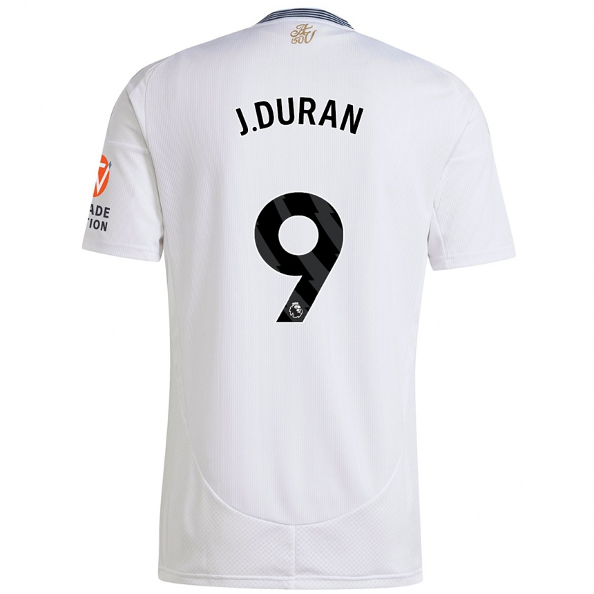 Women Football Jhon Durán #9 White Away Jersey 2024/25 T-Shirt Australia