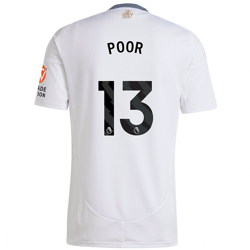 Women Football Sophia Poor #13 White Away Jersey 2024/25 T-Shirt Australia