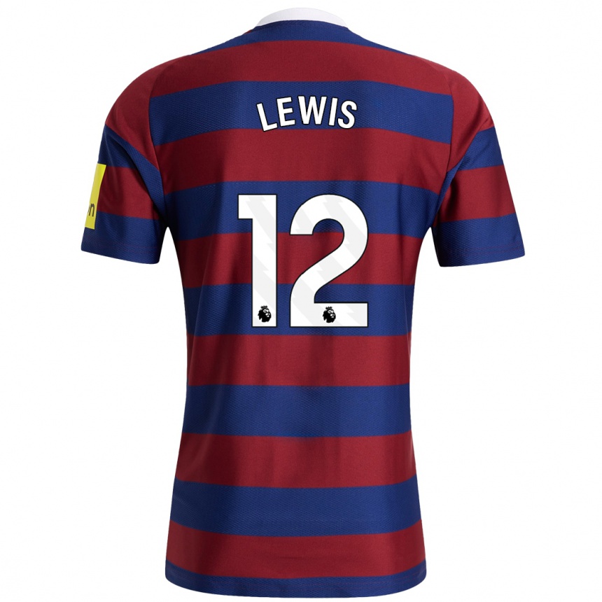 Women Football Jamal Lewis #12 Burgundy Navy Blue Away Jersey 2024/25 T-Shirt Australia