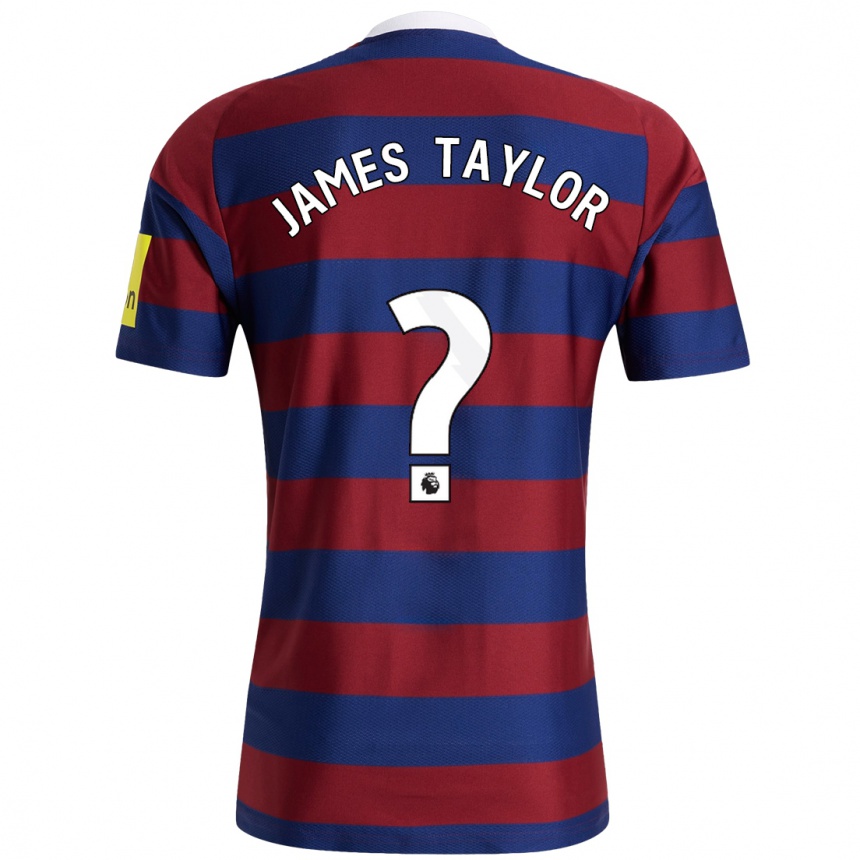 Women Football James Taylor #0 Burgundy Navy Blue Away Jersey 2024/25 T-Shirt Australia