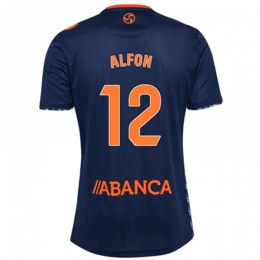 Women Football Alfon González #12 Navy Blue Away Jersey 2024/25 T-Shirt Australia