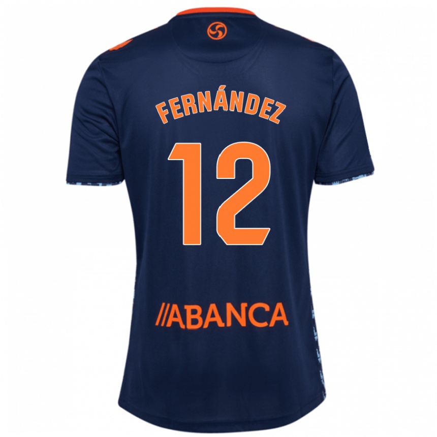 Women Football Manu Fernández #12 Navy Blue Away Jersey 2024/25 T-Shirt Australia