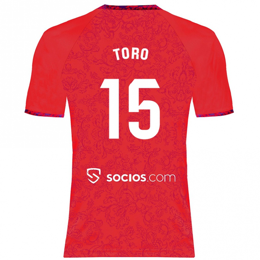 Women Football Juanan Toro #15 Red Away Jersey 2024/25 T-Shirt Australia