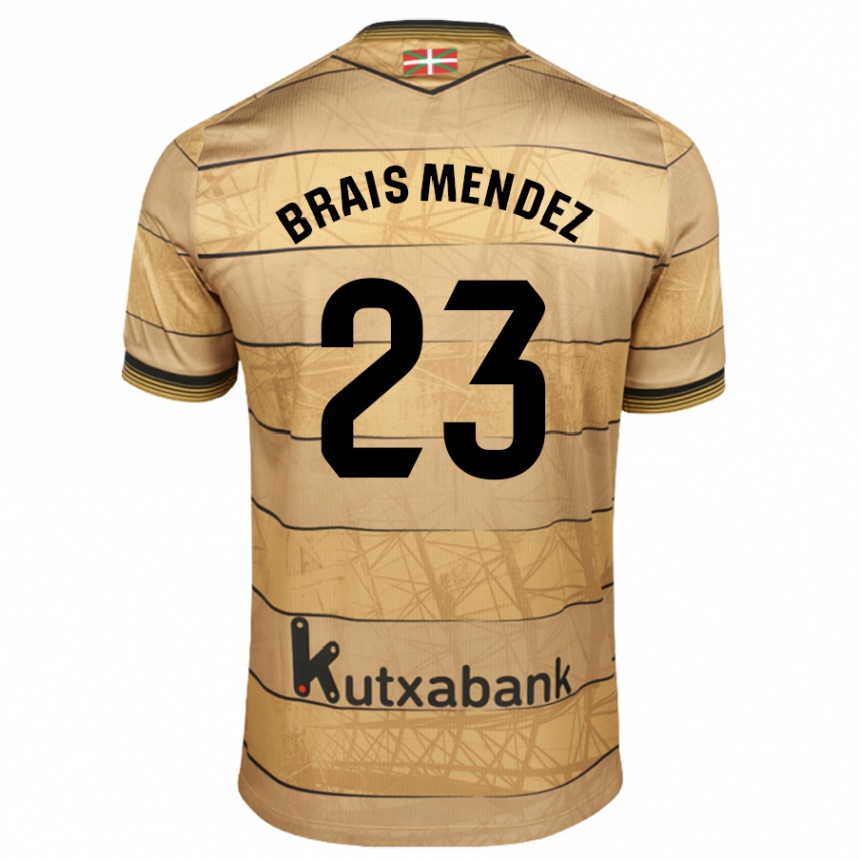 Women Football Brais Méndez #23 Brown Away Jersey 2024/25 T-Shirt Australia