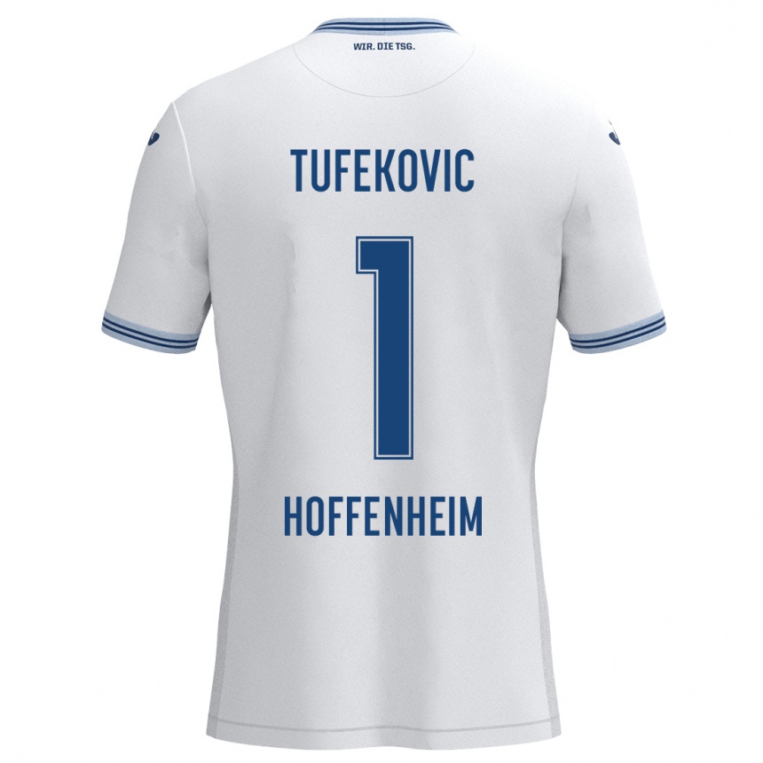 Women Football Martina Tufekovic #1 White Blue Away Jersey 2024/25 T-Shirt Australia