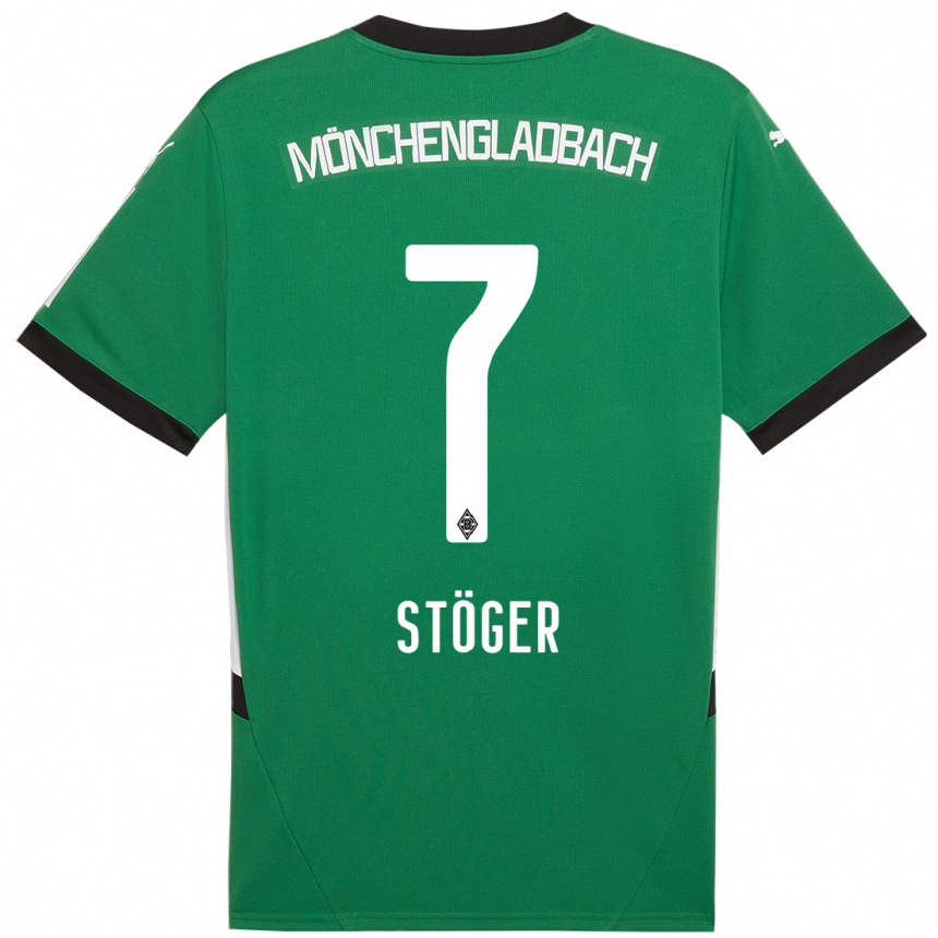 Women Football Kevin Stöger #7 Green White Away Jersey 2024/25 T-Shirt Australia