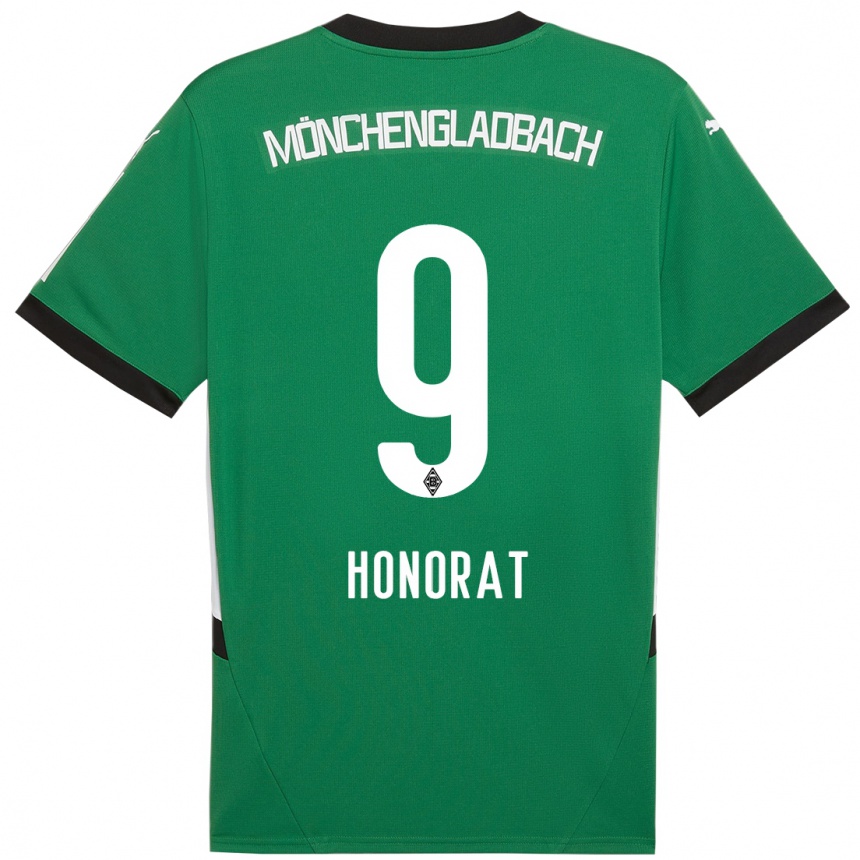 Women Football Franck Honorat #9 Green White Away Jersey 2024/25 T-Shirt Australia