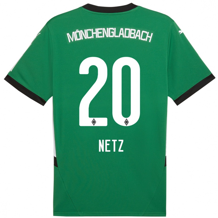 Women Football Luca Netz #20 Green White Away Jersey 2024/25 T-Shirt Australia