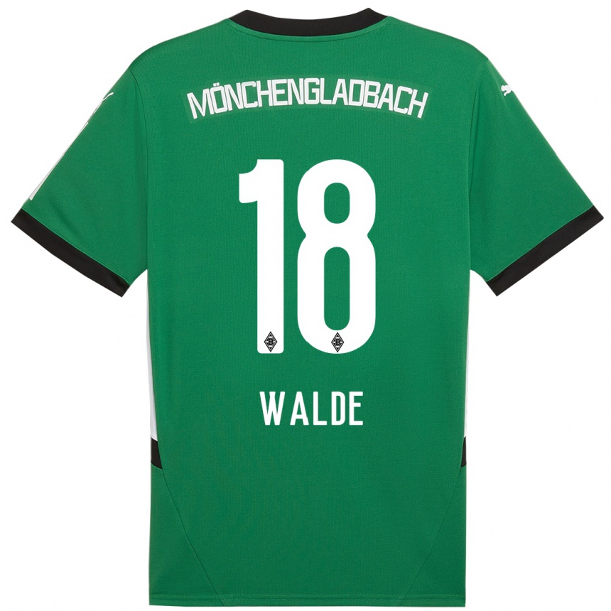 Women Football Simon Walde #18 Green White Away Jersey 2024/25 T-Shirt Australia