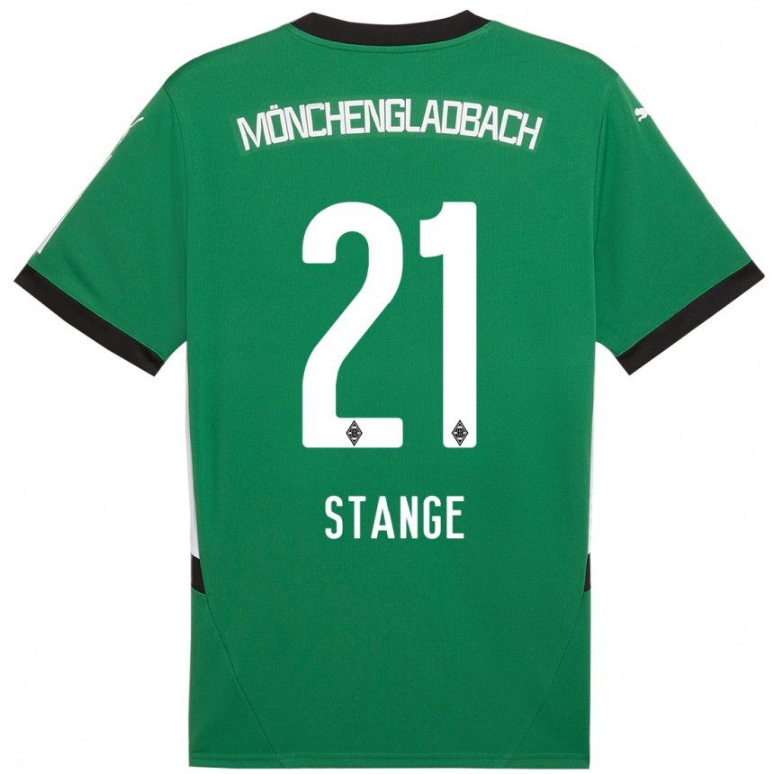 Women Football Veit Stange #21 Green White Away Jersey 2024/25 T-Shirt Australia