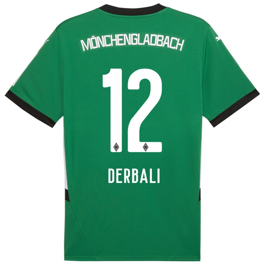 Women Football Louisa Derbali #12 Green White Away Jersey 2024/25 T-Shirt Australia