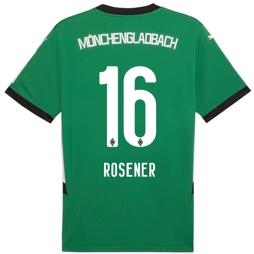 Women Football Chiara Rösener #16 Green White Away Jersey 2024/25 T-Shirt Australia