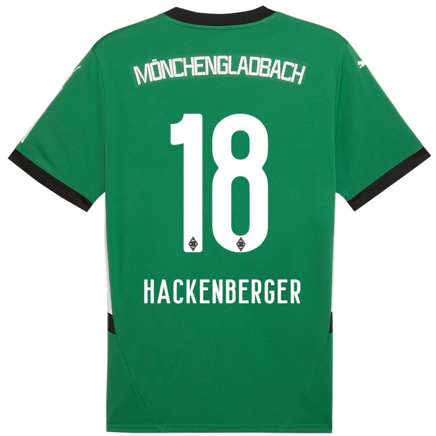 Women Football Jessica Hackenberger #18 Green White Away Jersey 2024/25 T-Shirt Australia