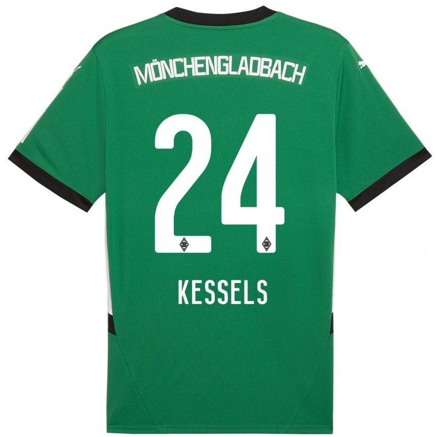 Women Football Imke Kessels #24 Green White Away Jersey 2024/25 T-Shirt Australia