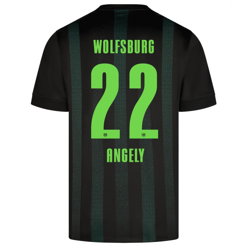 Women Football Mathys Angély #22 Dark Green Away Jersey 2024/25 T-Shirt Australia