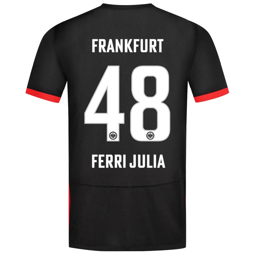 Women Football Nacho Ferri #48 Black Away Jersey 2024/25 T-Shirt Australia