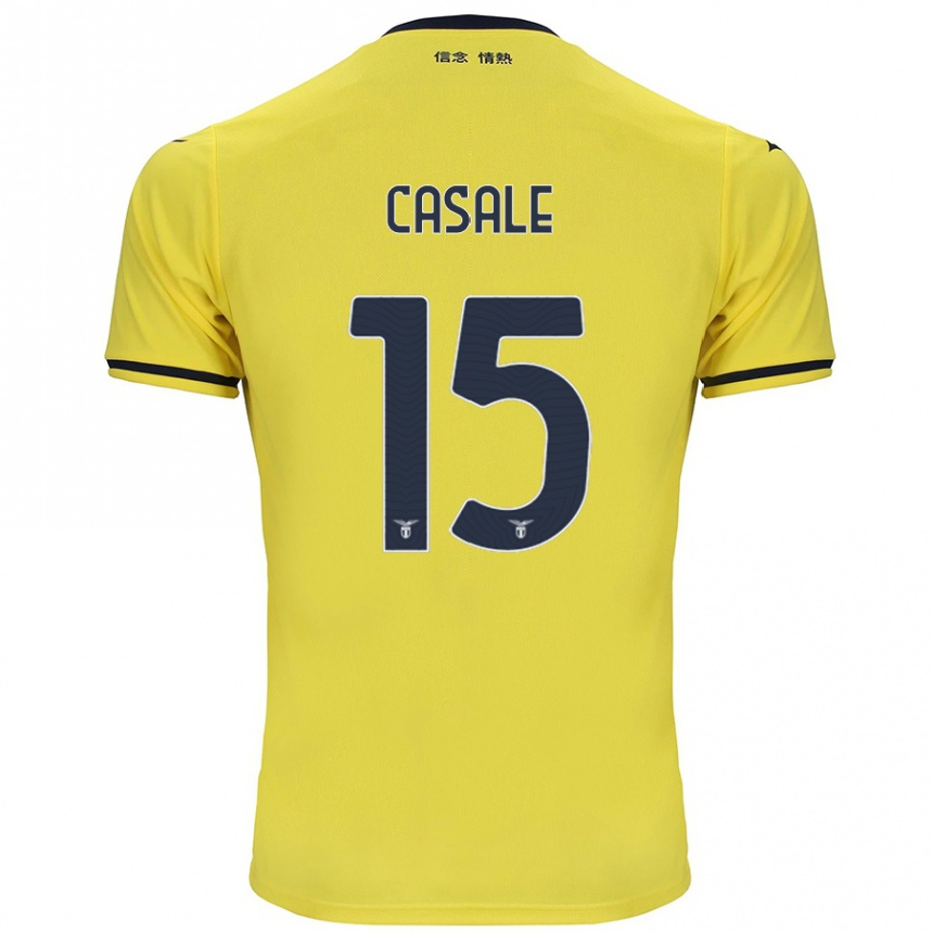 Women Football Nicolò Casale #15 Yellow Away Jersey 2024/25 T-Shirt Australia