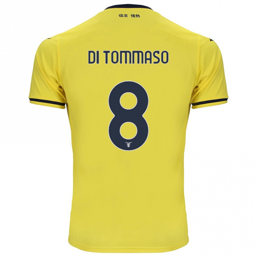 Women Football Leonardo Di Tommaso #8 Yellow Away Jersey 2024/25 T-Shirt Australia