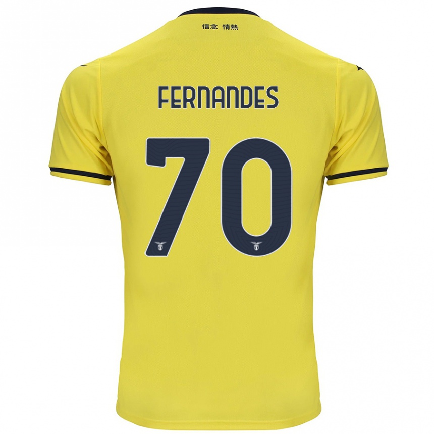 Women Football Saná Fernandes #70 Yellow Away Jersey 2024/25 T-Shirt Australia