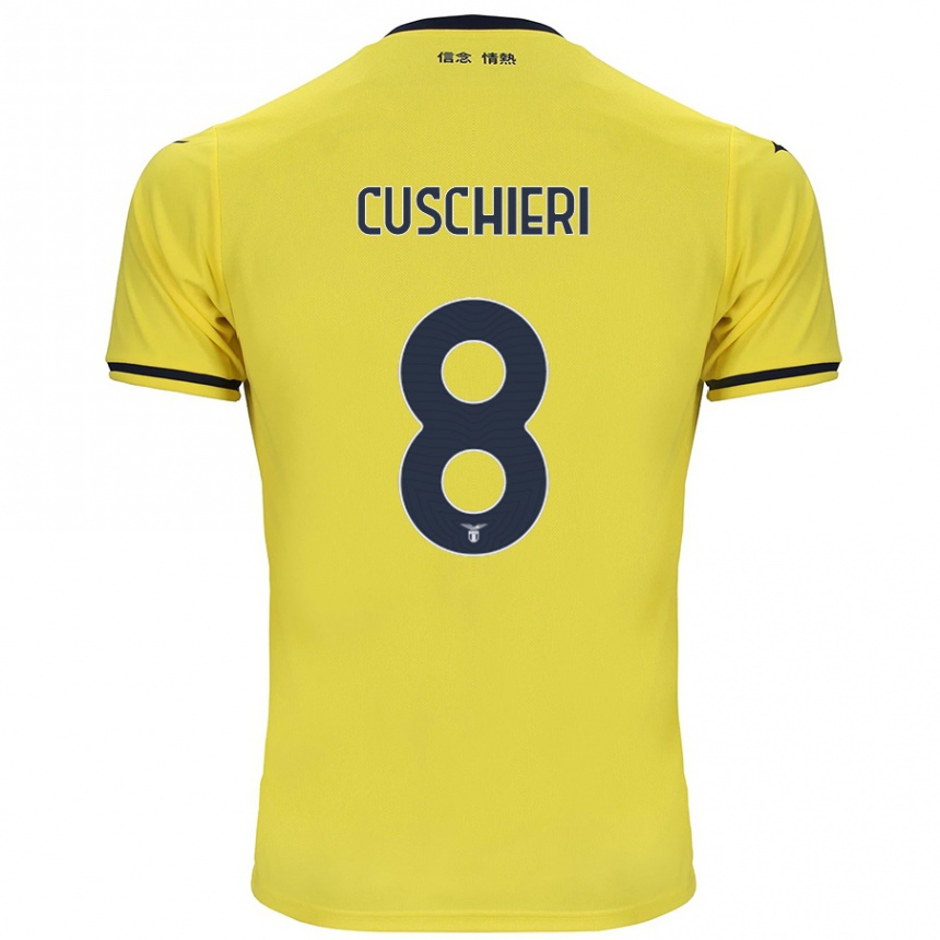 Women Football Rachel Cuschieri #8 Yellow Away Jersey 2024/25 T-Shirt Australia