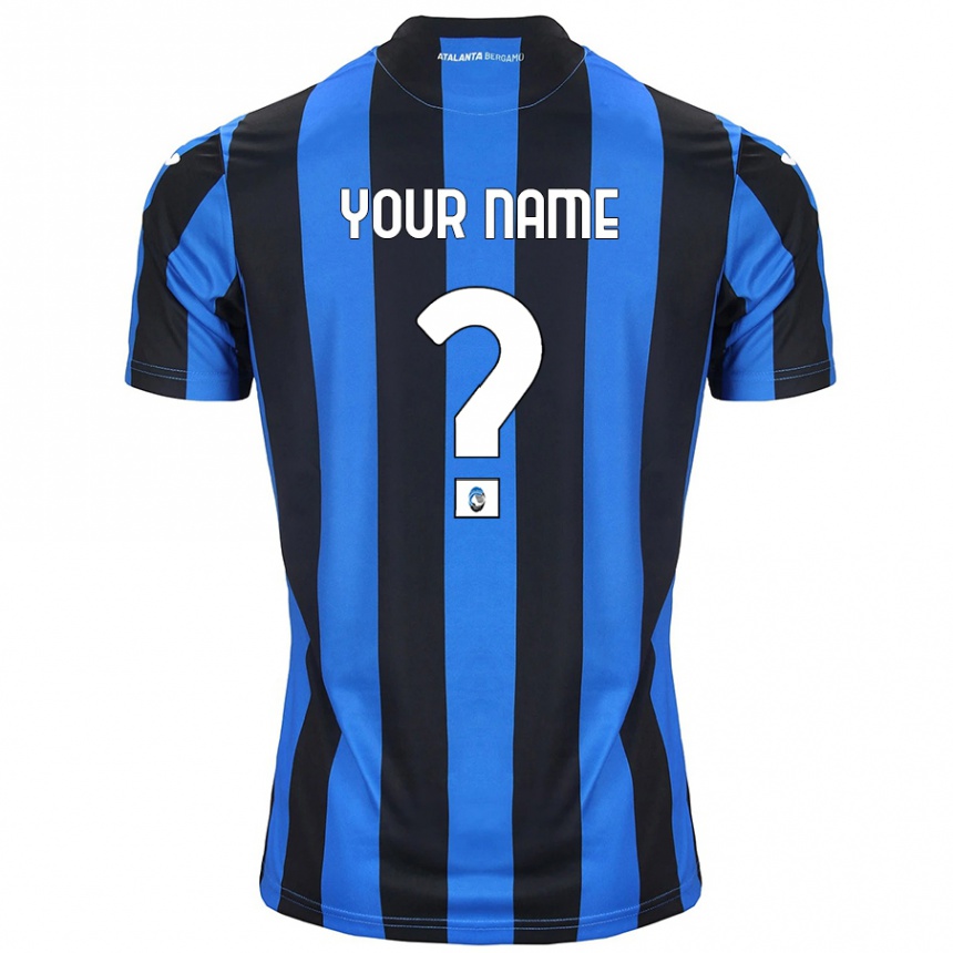 Kids Football Your Name #0 Blue Black Home Jersey 2024/25 T-Shirt Australia