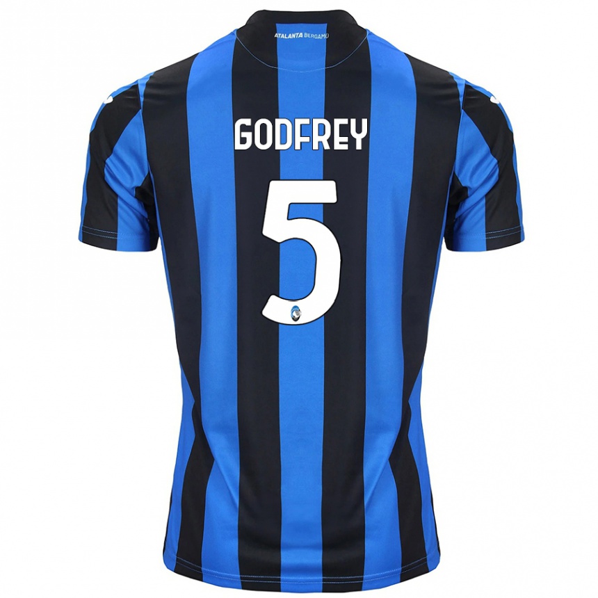 Kids Football Ben Godfrey #5 Blue Black Home Jersey 2024/25 T-Shirt Australia