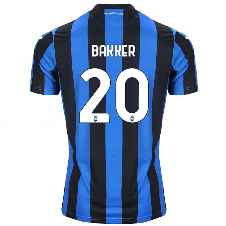 Kids Football Mitchel Bakker #20 Blue Black Home Jersey 2024/25 T-Shirt Australia