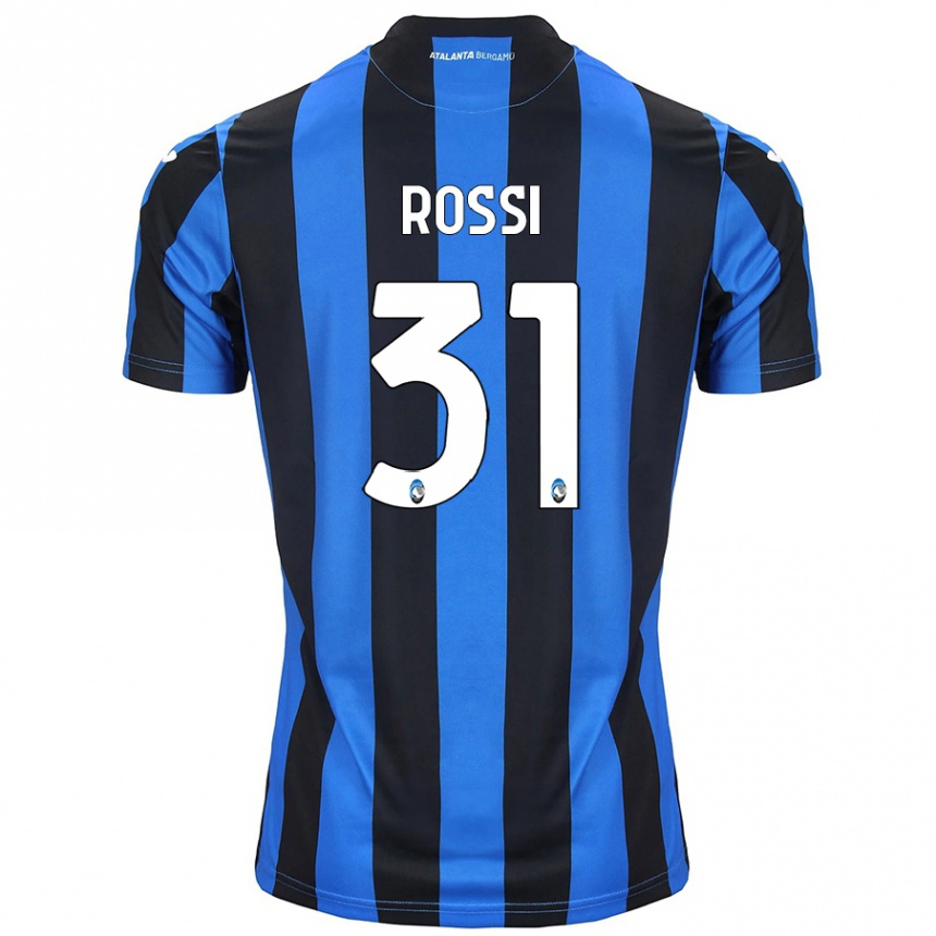 Kids Football Francesco Rossi #31 Blue Black Home Jersey 2024/25 T-Shirt Australia