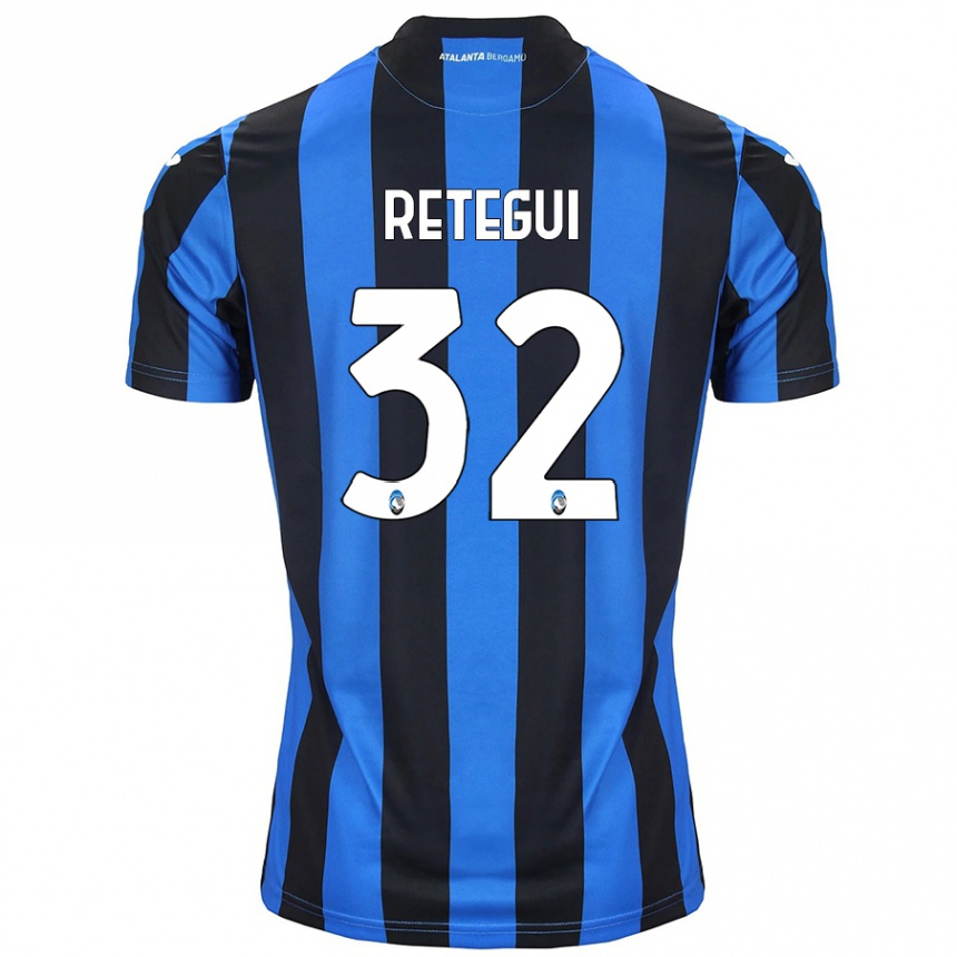 Kids Football Mateo Retegui #32 Blue Black Home Jersey 2024/25 T-Shirt Australia