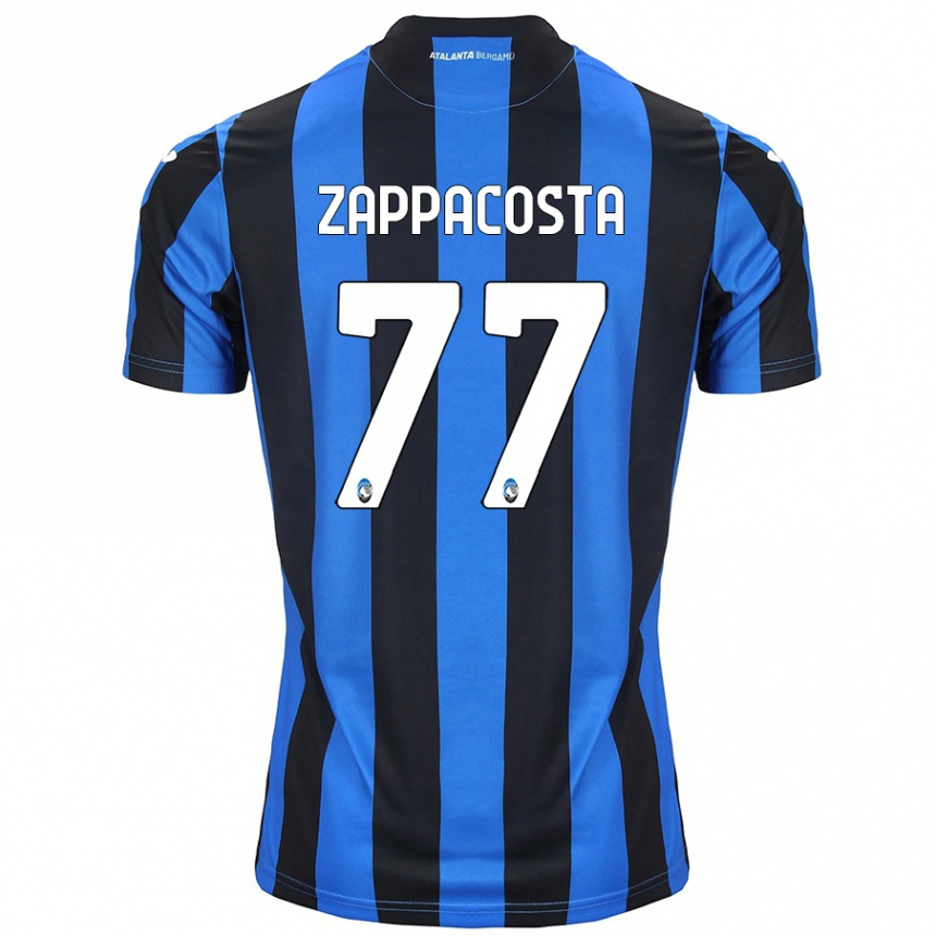 Kids Football Davide Zappacosta #77 Blue Black Home Jersey 2024/25 T-Shirt Australia