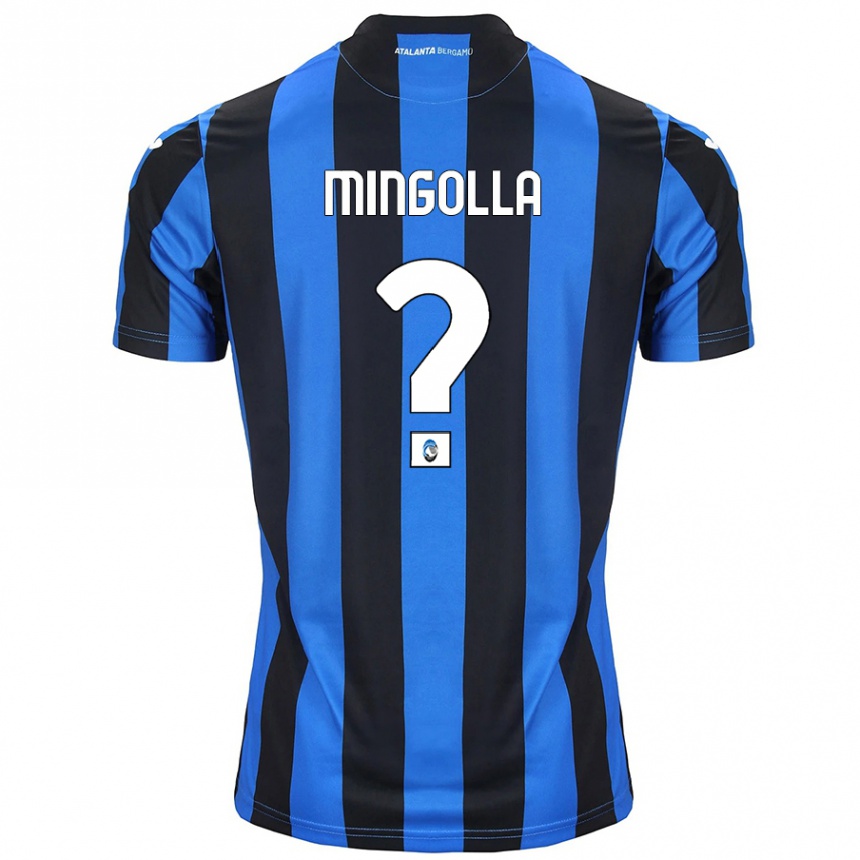 Kids Football Simone Mingolla #0 Blue Black Home Jersey 2024/25 T-Shirt Australia