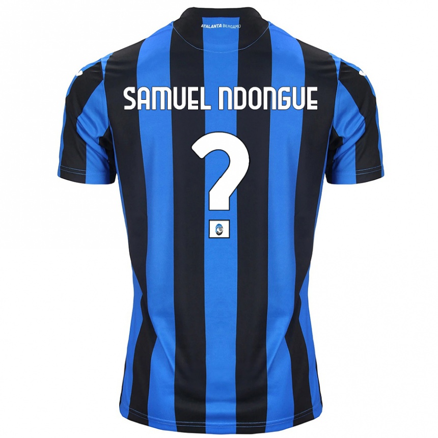 Kids Football Frederick Samuel Ndongue #0 Blue Black Home Jersey 2024/25 T-Shirt Australia