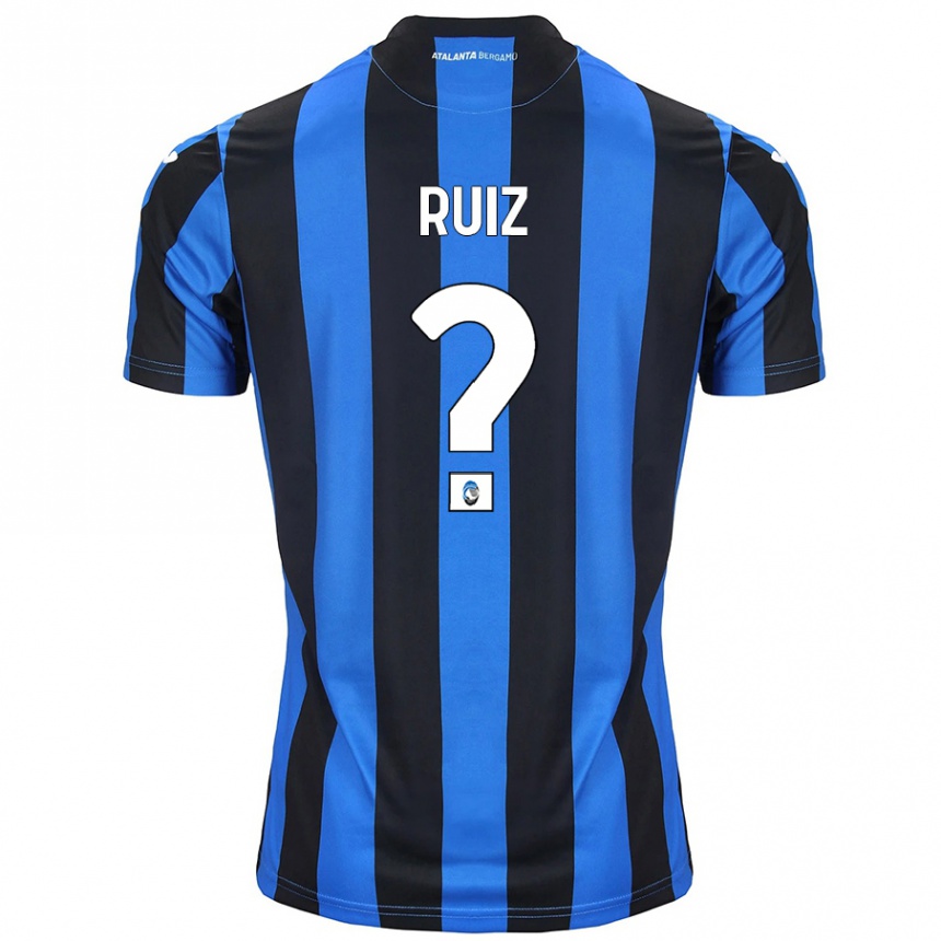 Kids Football Gerard Ruiz #0 Blue Black Home Jersey 2024/25 T-Shirt Australia