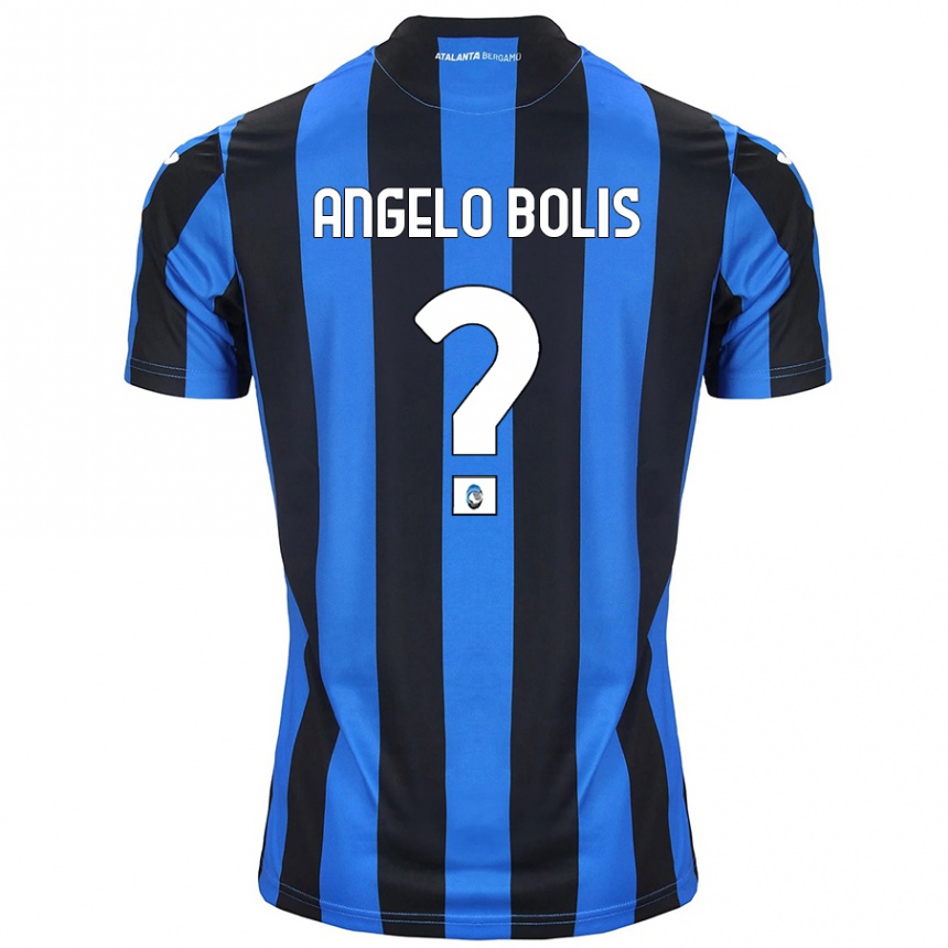 Kids Football Tommaso Angelo Bolis #0 Blue Black Home Jersey 2024/25 T-Shirt Australia