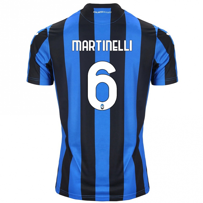 Kids Football Gabriel Martinelli #6 Blue Black Home Jersey 2024/25 T-Shirt Australia