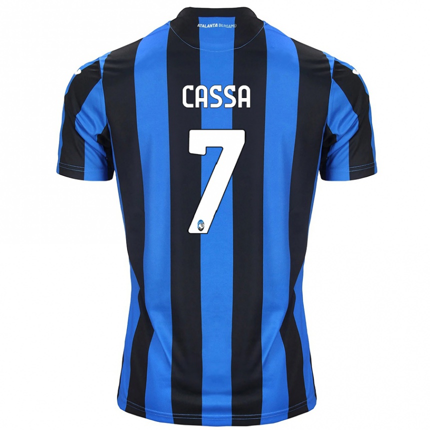 Kids Football Federico Cassa #7 Blue Black Home Jersey 2024/25 T-Shirt Australia