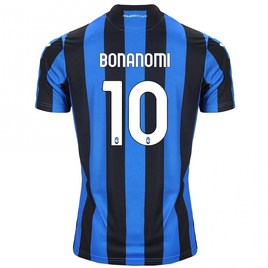 Kids Football Andrea Bonanomi #10 Blue Black Home Jersey 2024/25 T-Shirt Australia