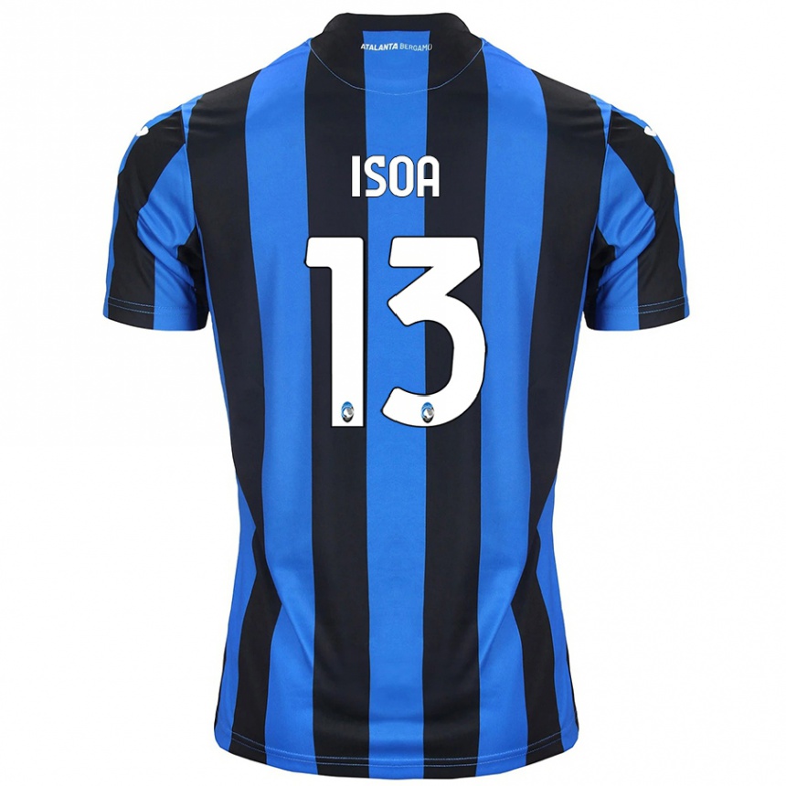 Kids Football Isaac Isoa #13 Blue Black Home Jersey 2024/25 T-Shirt Australia