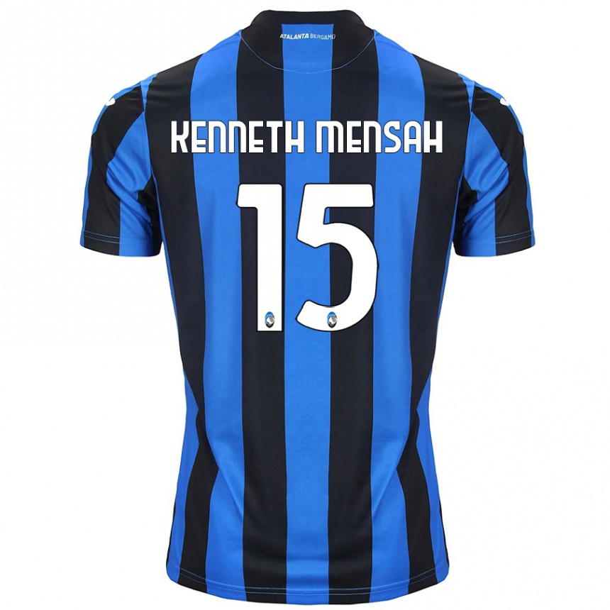 Kids Football Anthony Kenneth Mensah #15 Blue Black Home Jersey 2024/25 T-Shirt Australia