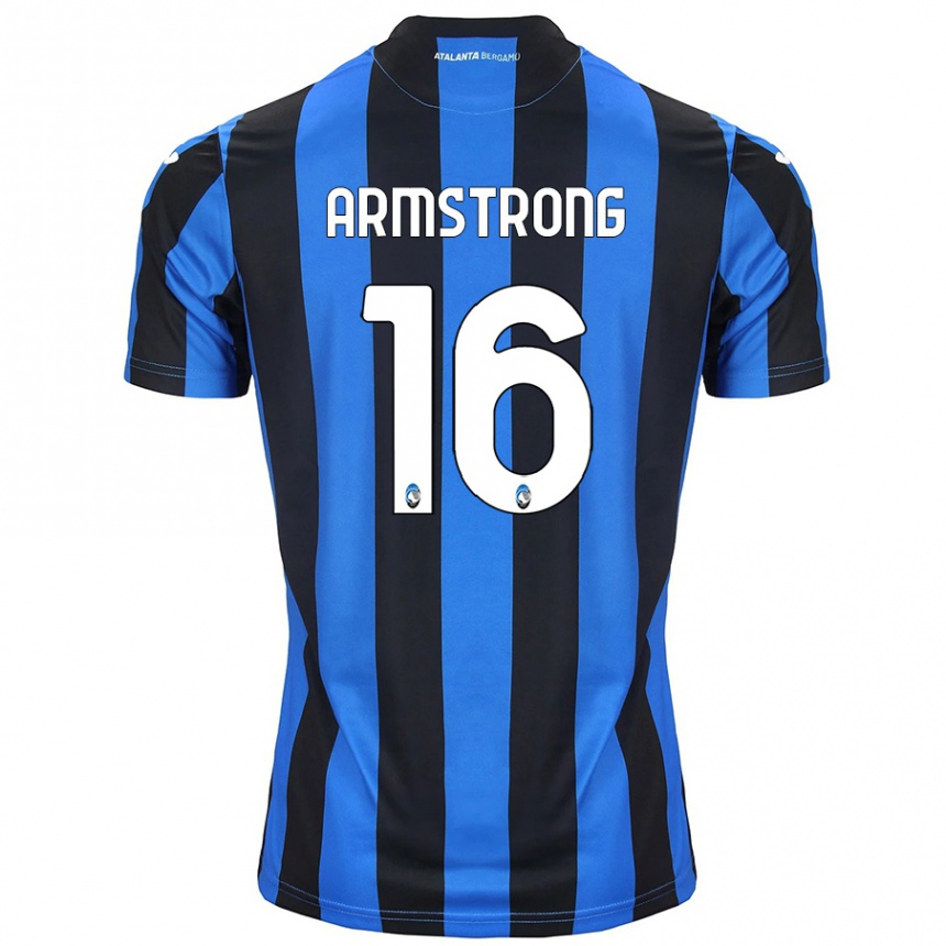 Kids Football Daniel Armstrong #16 Blue Black Home Jersey 2024/25 T-Shirt Australia