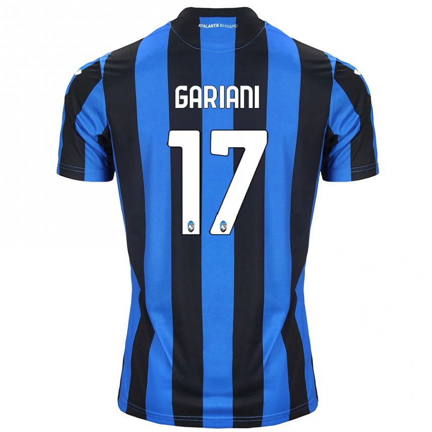 Kids Football Niccolò Gariani #17 Blue Black Home Jersey 2024/25 T-Shirt Australia